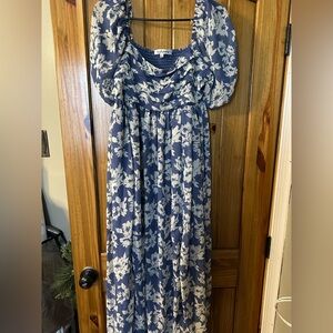 Wild Flower Navy and Cream Floral Women’s Dress
